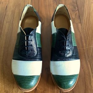 The Office of Angela Scott Mr. Smith Oxford Green, Black, White size 38 Like new